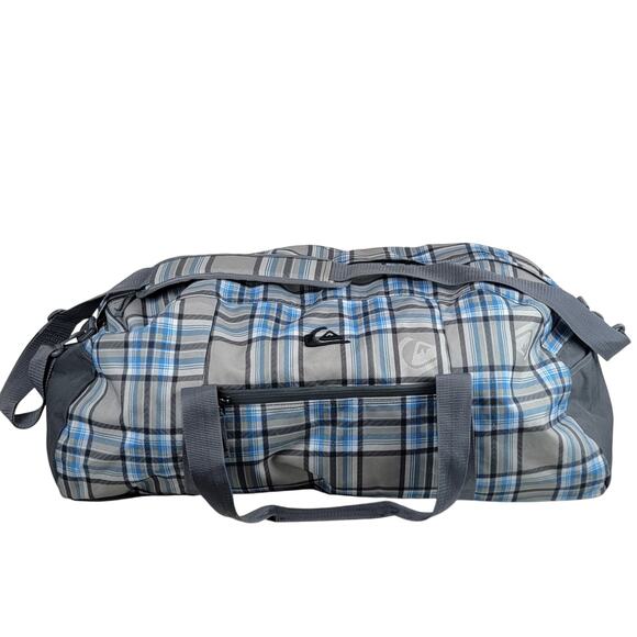 Billabong Quicksilver XL Duffle Bag Carry-on Plaid Luggage Weekender 24" - Picture 1 of 11